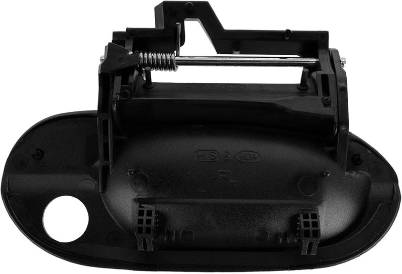 TRQ Door Handle Outside Smooth Black Front Driver LH for 525i 528i 530i 540i M5 - Image 3